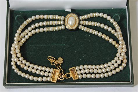 dior pearl jewellery|vintage christian dior pearl necklace.